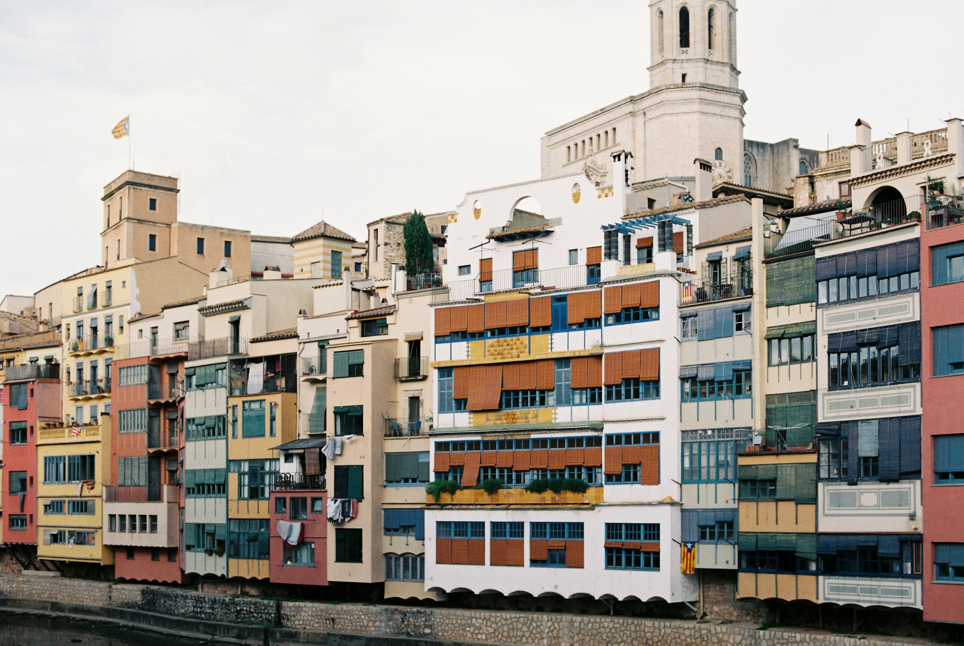 Buildings along the river in Girona