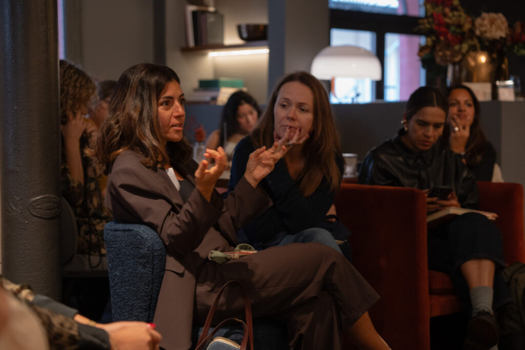 Women at event at women’s club Juno House in Barcelona