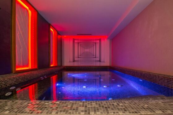 Indoor pool at Lamaraz Arts Hotel, Algiers